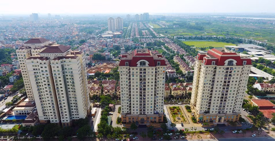 Bên cạnh các chung cư cao tầng, khu đô thị Nam Thăng Long có ba loại nhà được thiết kế cho hộ gia đình, bao gồm nhà chia lô chất lượng cao, nhà bán độc lập và biệt thự. Ảnh: Zing.