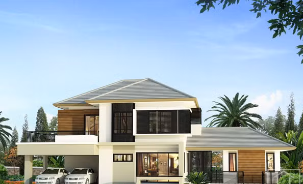 Hệ sân vườn rộng được thiết kế hợp lý tạo không gian thư giãn, hoạt động ngoài trời cho lũ trẻ. Ảnh: Thietkebietthupho.