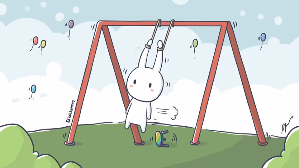 Nhân vật hư cấu được giới trẻ Việt yêu thích nhất trong thời gian gần đây có lẽ là Thỏ Bảy Màu - Chú thỏ vừa ngầu, vừa "bựa" với những hành động, câu nói "bá đạo đến từng hạt gạo".