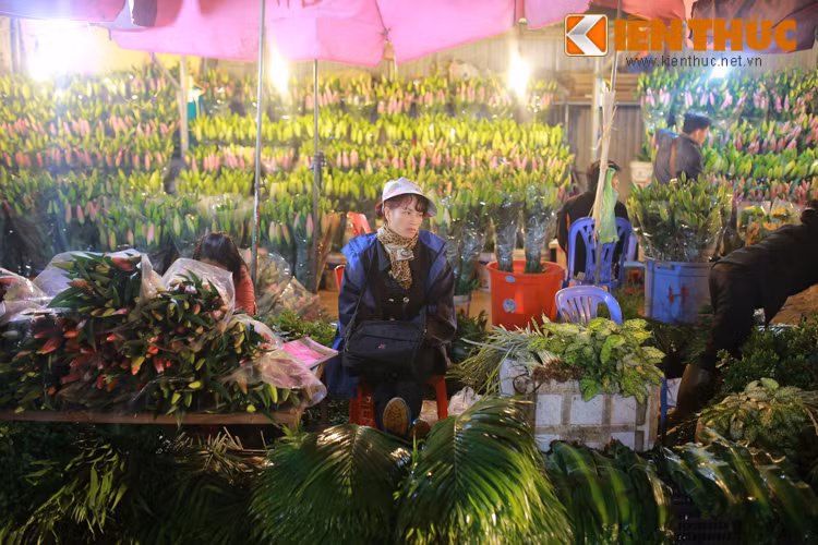 Không bán được hoa ly, chị Vũ Ngọc Hà, ở Ngọc Hồi ngán ngẩm, mệt mỏi và cho biết muốn đóng cửa quầy về nhà, chấp nhận lỗ nặng.