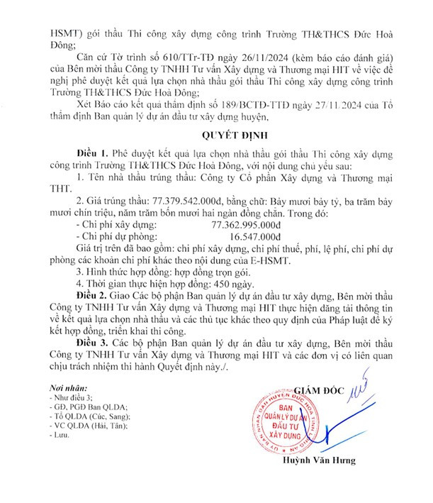 Long An: Loại 2 đối thủ, Cty thương mại THT trúng gói thầu hơn 77 tỷ - Hình 2 Long An: Loai 2 doi thu, Cty thuong mai THT trung goi thau hon 77 ty-Hinh-2