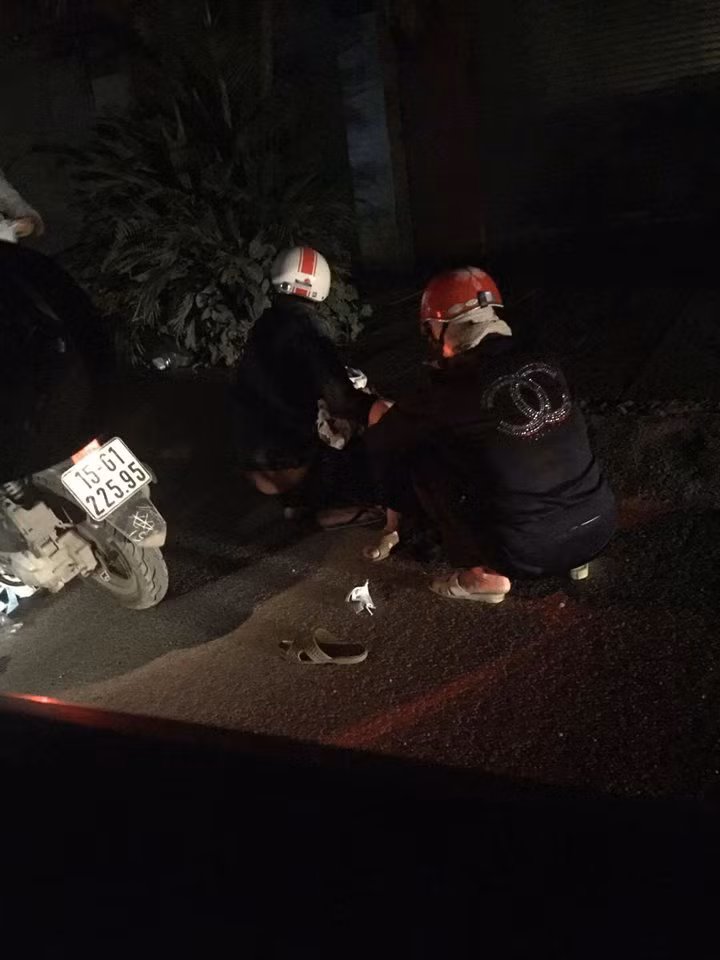 Pho TT khen ngoi tai xe cuu san phu de roi giua duong o Hai Phong-Hinh-2