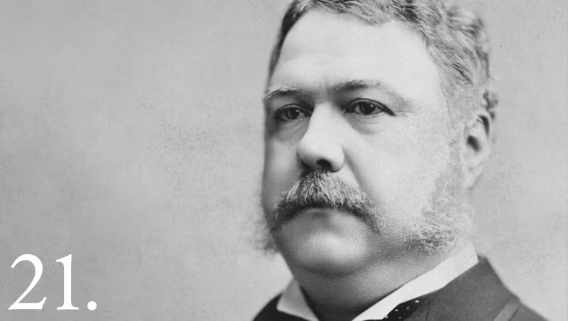 Tổng thống Mỹ thứ 21 Chester A. Arthur đã có quyết định khá kỳ lạ đó là bán toàn bộ nội thất bên trong Nhà Trắng trước khi phải rời khỏi tòa bạch ốc.
