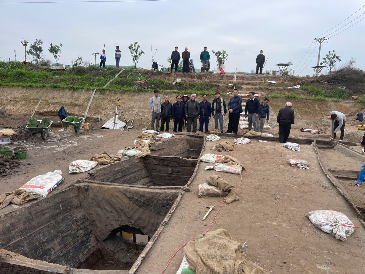 Toàn bộ phần bùn đất bên trong lòng thuyền đã được làm sạch để phục vụ cho công tác khảo cứu của các nhà khoa học.