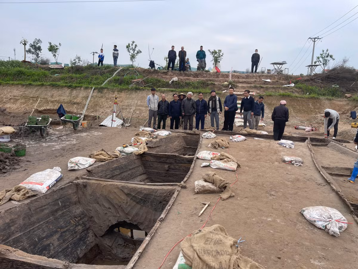 Toàn bộ phần bùn đất bên trong lòng thuyền đã được làm sạch để phục vụ cho công tác khảo cứu của các nhà khoa học.