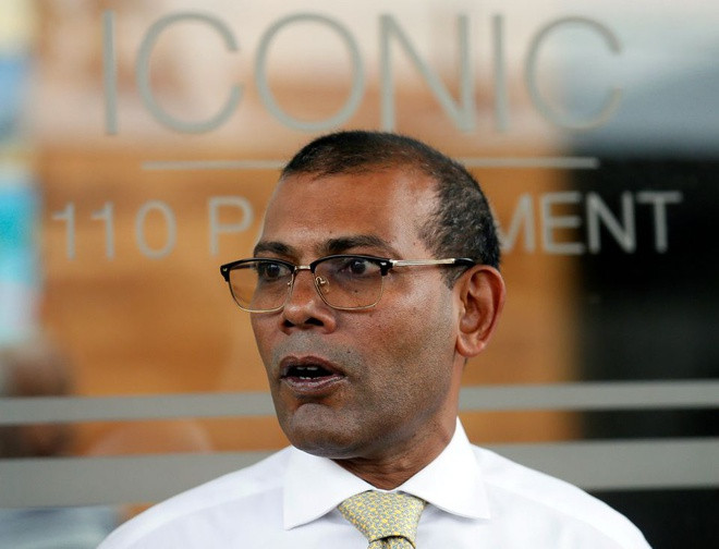 Ông Nasheed là Chủ tịch Đảng Dân chủ Maldives từ tháng 8/2014. Ảnh: Reuters.