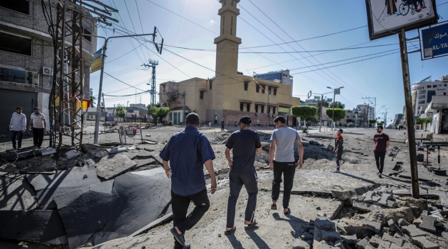 Cảnh tan hoang tại Gaza sau những ngày hứng "mưa bom bão đạn".