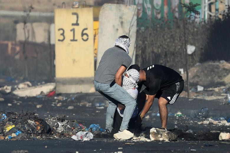 Một người biểu tình bị thương trong cuộc đụng độ gần Beit El ngày 18/5.