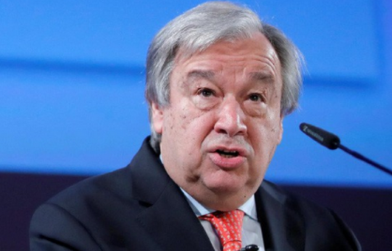 Phát ngôn viên Liên Hợp Quốc Stephane Dujarric cho biết, Tổng Thư ký Antonio Guterres (ảnh) đã bày tỏ thất vọng trước tình hình thương vong gia tăng, trong đó có nhiều trẻ em, trong các vụ không kích của Israel tại Dải Gaza, cũng như thiệt hại tại Israel do các vụ phóng rocket từ Gaza. Liên Hợp Quốc đang khẩn trương làm việc để giảm leo thang căng thẳng giữa hai bên. Ảnh: Reuters.