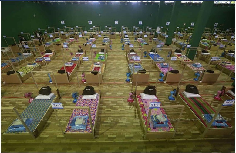 Làn sóng COVID-19 cũng đang đe dọa đẩy hệ thống y tế Thái Lan vào tình trạng quá tải. Nước này đã ghi nhận gần 3.000 ca mắc mới COVID-19 trong ngày 24/4, được xem là số ca mới theo ngày cao nhất tại Thái Lan. Ảnh: BP.