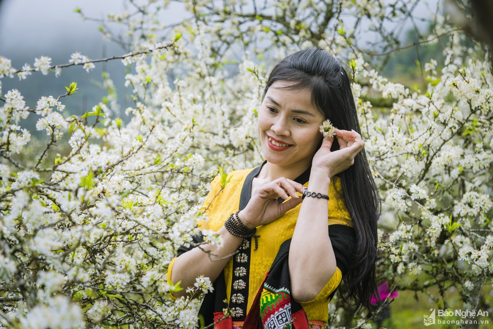 Du khách như bị mê hoặc bởi mùa Xuân rẻo cao. Ảnh: Hồ Nhật Thanh.