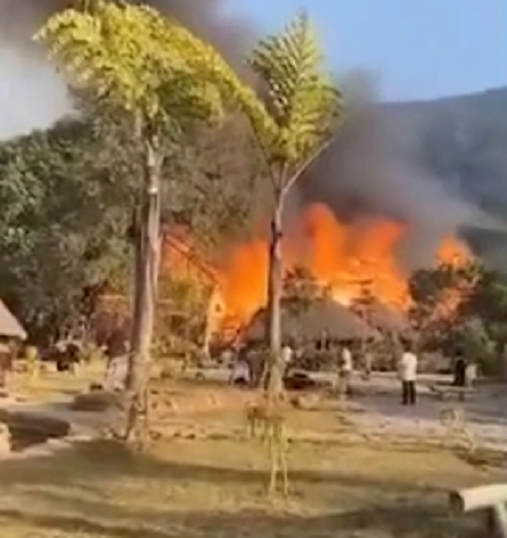 Chính quyền địa phương cho biết tất cả cư dân đều đã được sơ tán an toàn và đang tạm trú trong các khách sạn của địa phương. Ảnh: NW.