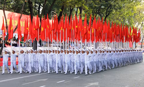 Toan canh lẽ mit tinh diẽu binh, diẽu hành mung Chien thang 30/4-Hinh-14