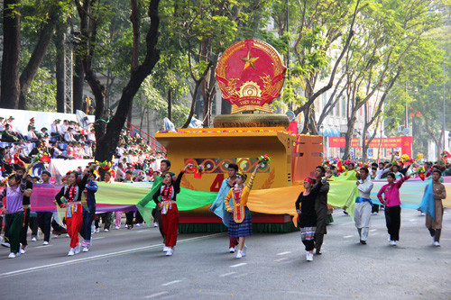 Toan canh lẽ mit tinh diẽu binh, diẽu hành mung Chien thang 30/4-Hinh-13