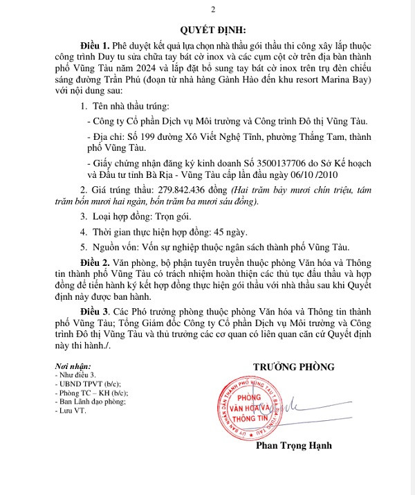 BR-VT: Gói sửa chữa các cụm cột cờ năm 2025 hơn 3 tỷ về tay ai? - Hình 3 BR-VT: Goi sua chua cac cum cot co nam 2025 hon 3 ty ve tay ai?-Hinh-3