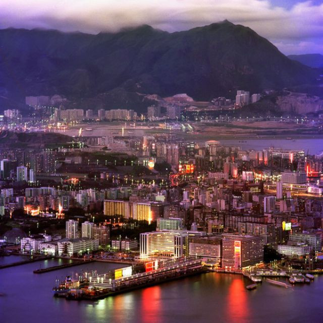 Khu Cửu Long nhìn từ trên cao, 1975. Ảnh: Keith Macgregor.