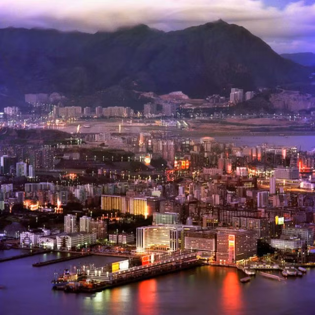 Khu Cửu Long nhìn từ trên cao, 1975. Ảnh: Keith Macgregor.