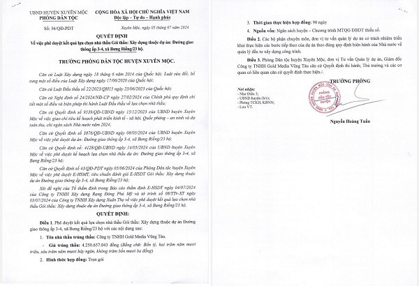 Cty Gold Media Vũng Tàu: 1 tuần trúng 2 gói thầu xây dựng tại Xuyên Mộc - Hình 4 Cty Gold Media Vung Tau: 1 tuan trung 2 goi thau xay dung tai Xuyen Moc-Hinh-4