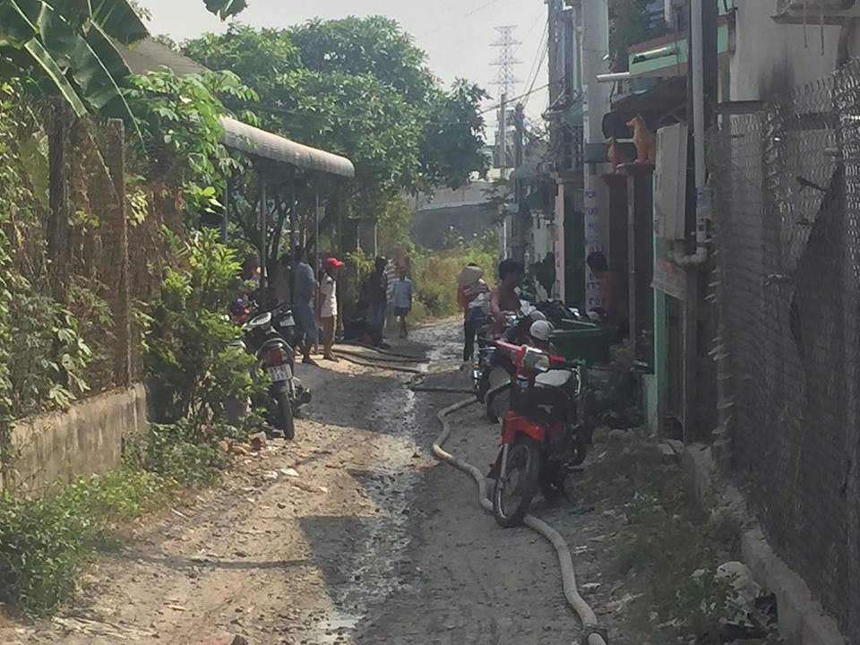 Hiện trường vụ việc.