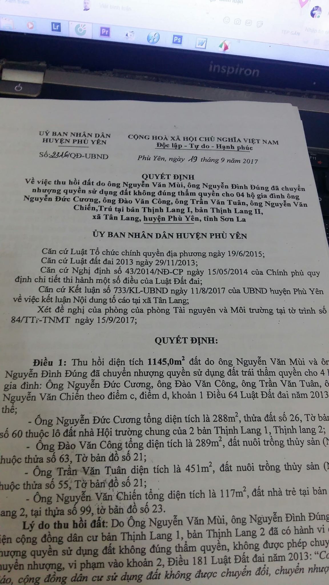 Can bo ban dat cong o Son La: 2 nam ra quyet dinh nhung khong thu hoi?-Hinh-3