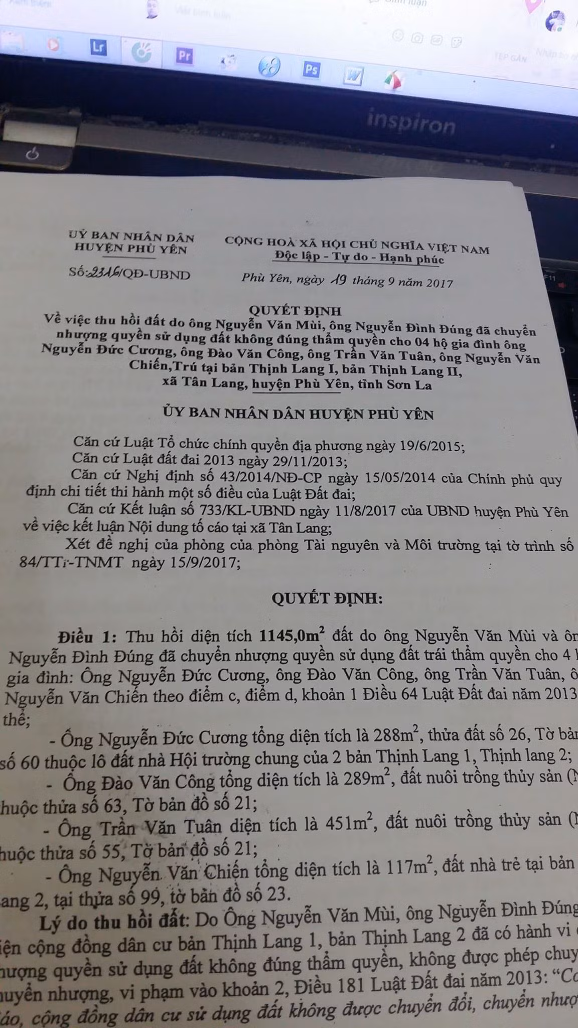 Can bo ban dat cong o Son La: 2 nam ra quyet dinh nhung khong thu hoi?-Hinh-3