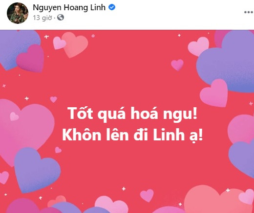 MC Hoang Linh bat ngo len mang tu nhan 'ngu