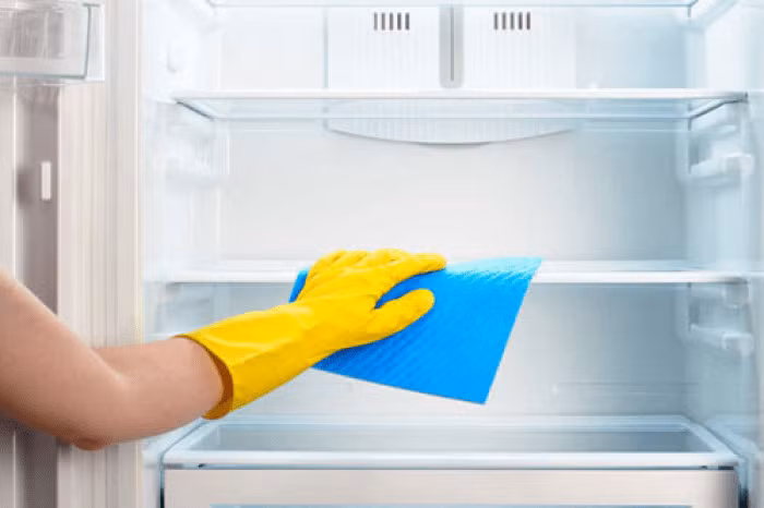 Ngoài ra, hãy thường xuyên vệ sinh tủ lạnh. Tốt nhất nên lau tủ 1 lần/tuần với nước ấm và các chất tẩy rửa tự nhiên như chanh, dấm. Riêng ngăn đựng thịt sống nên vệ sinh cách nhau vài ngày.