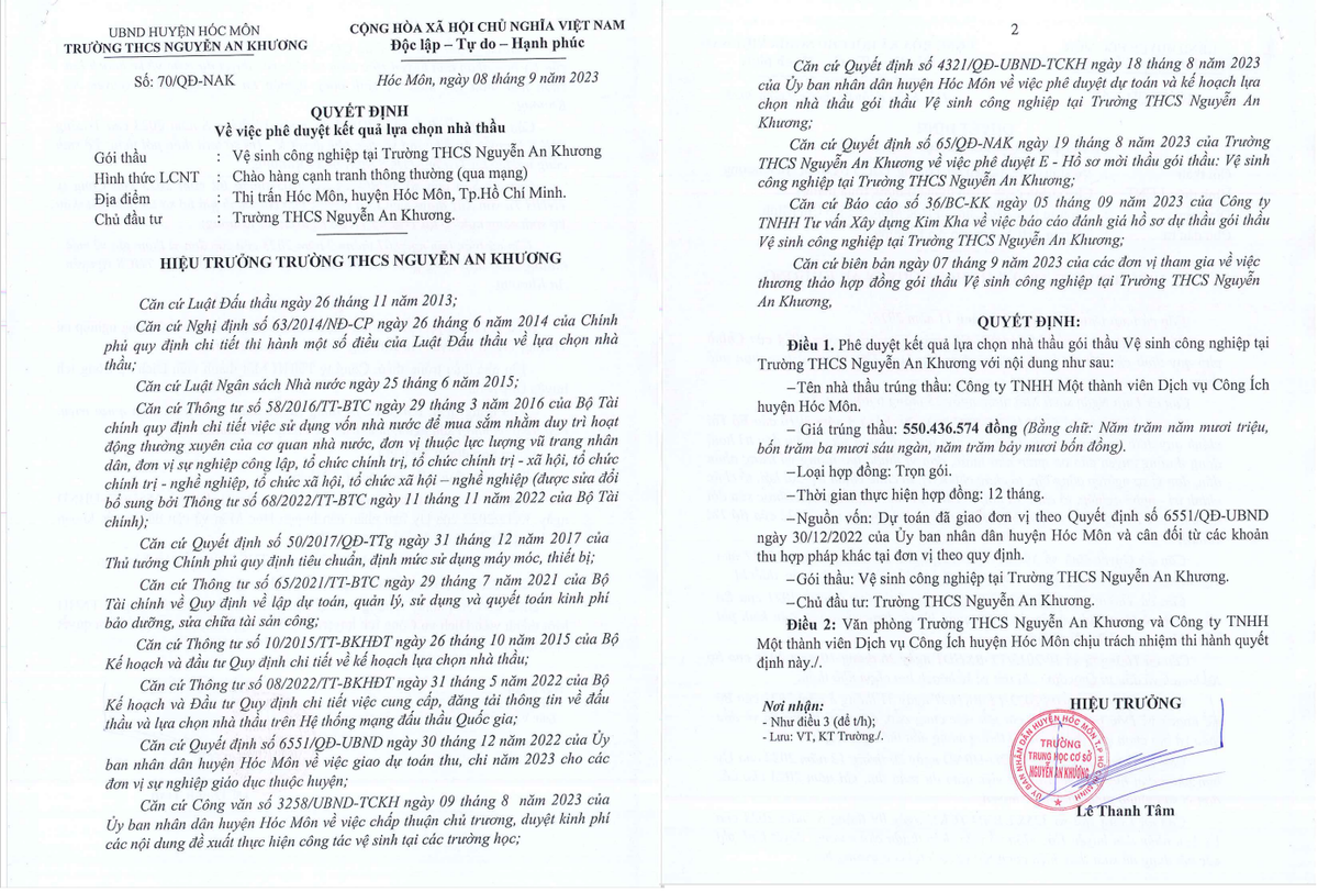 TP.HCM: 4/5 gói thầu vệ sinh trường học về tay DV công ích Hóc Môn - Hình 5 TP.HCM: 4/5 goi thau ve sinh truong hoc ve tay DV cong ich Hoc Mon-Hinh-5