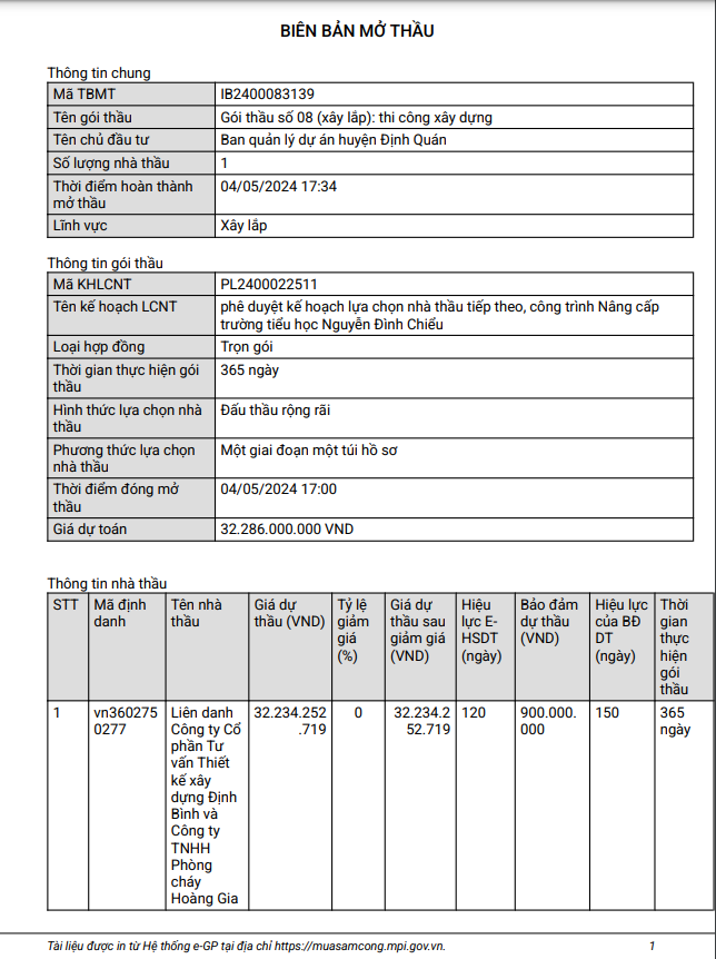 Lien danh Dinh Binh- Hoang Gia co trung goi xay dung truong Nguyen Dinh Chieu?