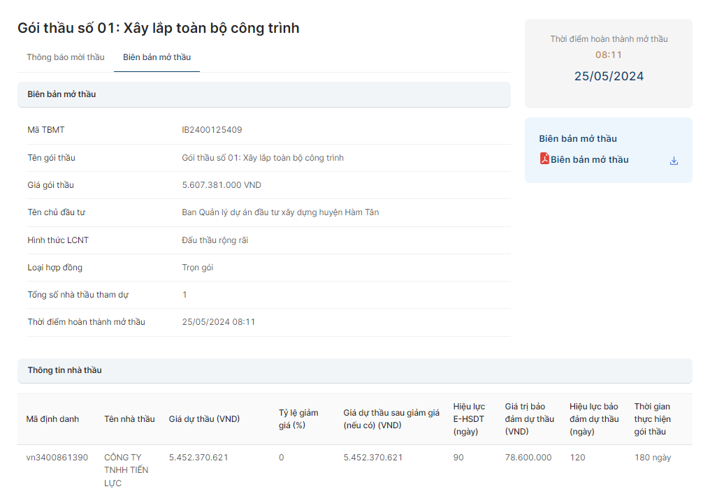 Binh Thuan: Goi xay tru so cong an xa Tan Xuan ve tay Tien Luc?