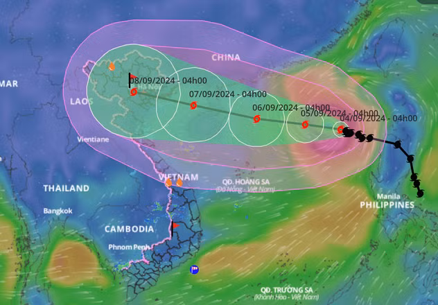 Bão số 3 Yagi rất mạnh, dự báo có 2 kịch bản đổ bộ - Hình 2 Bao so 3 Yagi rat manh, du bao co 2 kich ban do bo-Hinh-2