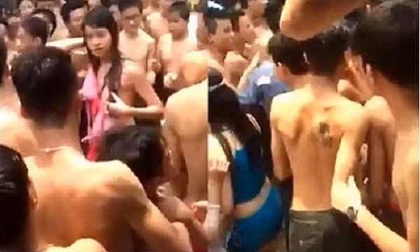 Dân mạng còn truyền tay nhau một clip ghi lại hình ảnh cô gái trẻ bị rách toạc bikini, ngơ ngác, thất thểu trong đám đông hàng chục nam thanh niên đang vây quanh soi mói, cười nói hả hê. Clip gây bức xúc bởi nó phơi bày ý thức tồi tệ của một bộ phận thanh niên, cùng với sự vô tư thái quá, bất cẩn của những cô gái ham vui chơi miễn phí.