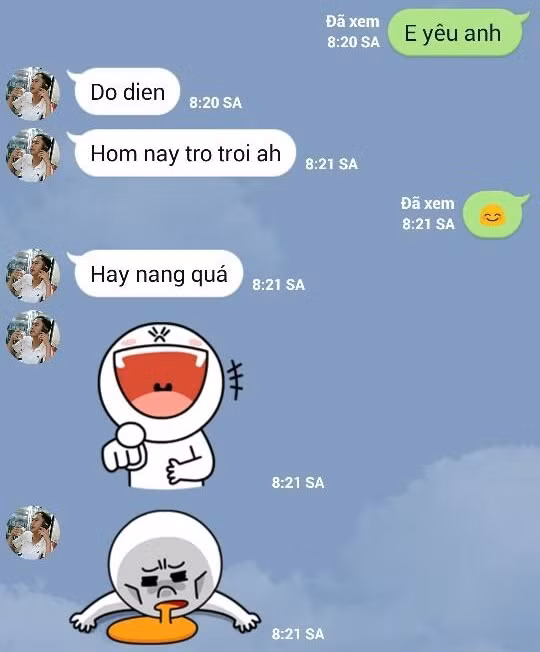 Hai ngày nay, trên Facebook, các diễn đàn tràn ngập ảnh chụp màn hình điện thoại, ghi lại những cuộc hội thoại, dòng tin qua lại giữa các cô gái với chồng, người yêu.