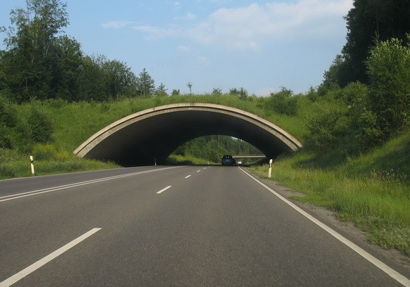 Cầu bắc qua đường cao tốc 464, Boeblingen, Đức.