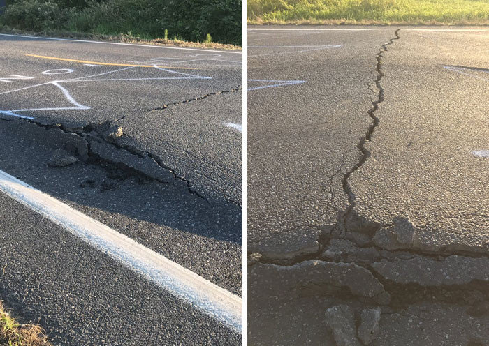 15. Tuyến đường Tiểu bang 544 Milepost 7 Gần Everson, Wa hiện đang bị đóng. Đường nhựa bị vênh và không an toàn cho việc đi lại