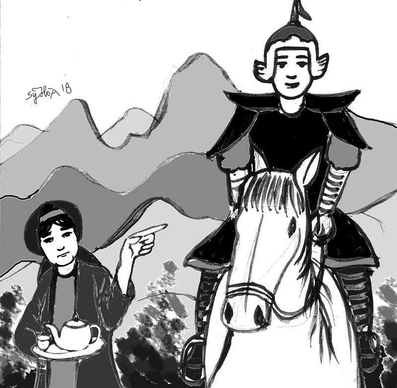 Năm 1044, thái tử Lý Nhật Quang được anh trai - vua Lý Thái Tông - phong làm Uy Minh Vương, giao trấn giữ vùng đất Nghệ An, Hà Tĩnh. Tại đây, nhờ những chính sách chăm lo cho đời sống nhân dân, giữ yên lãnh thổ, ông được nhân dân rất tôn kính.