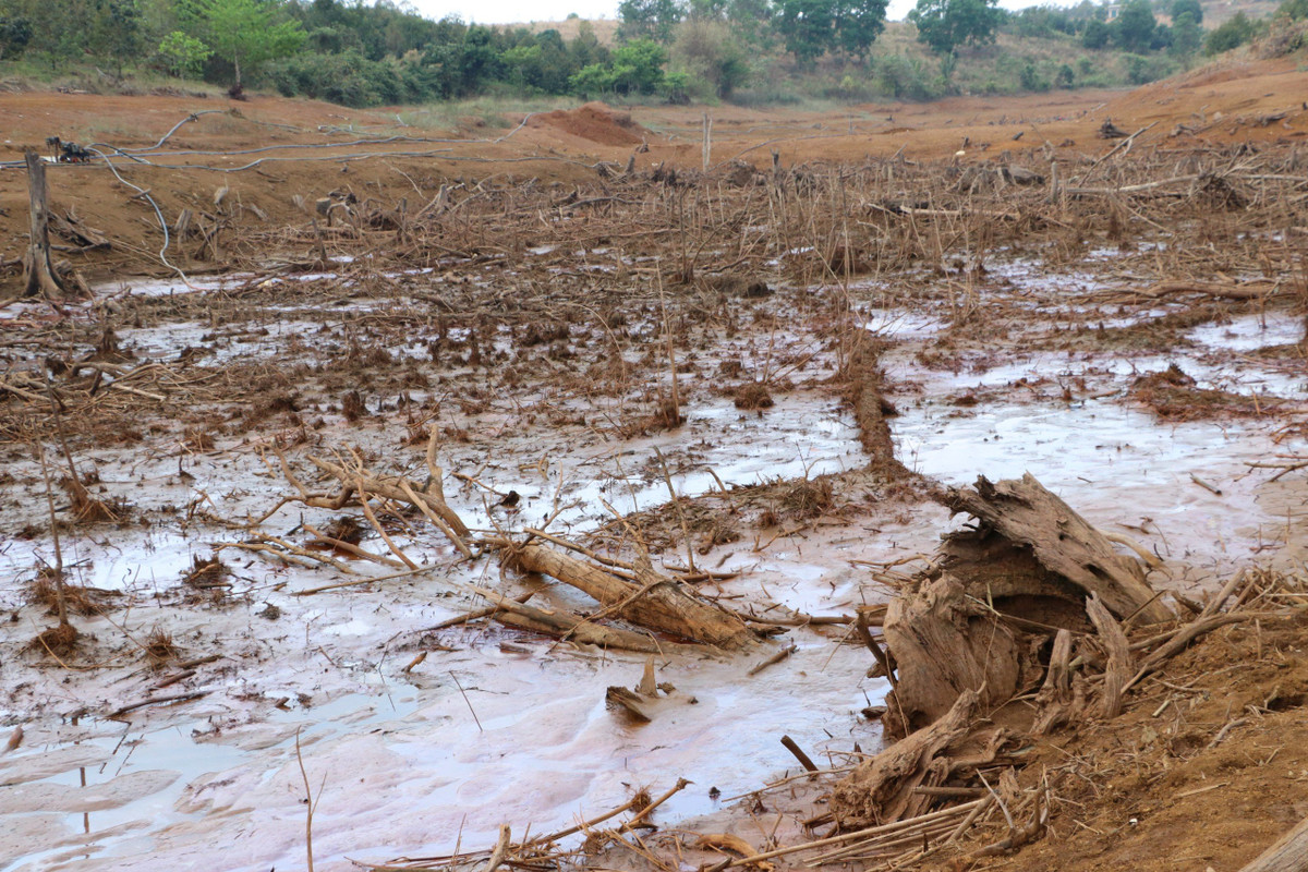 Hồ thủy lợi cạn trơ đáy