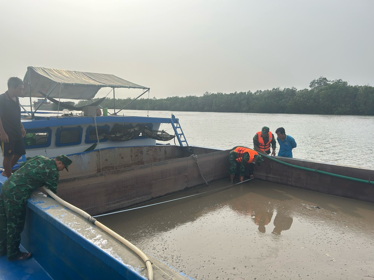 Bien phong TP HCM tam giu tau cho cat khong ro nguon goc