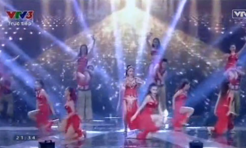 Tiết mục của Hương Tràm.