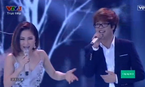 Hương Tràm và Bùi Anh Tuấn.