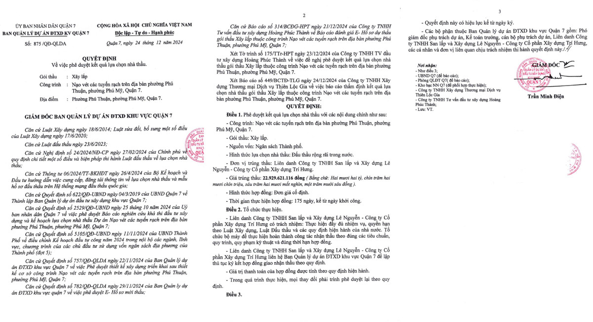TP HCM: Công ty Lê Nguyễn 1 tháng trúng 3 gói thầu hơn 54 tỷ TP HCM: Cong ty Le Nguyen 1 thang trung 3 goi thau hon 54 ty