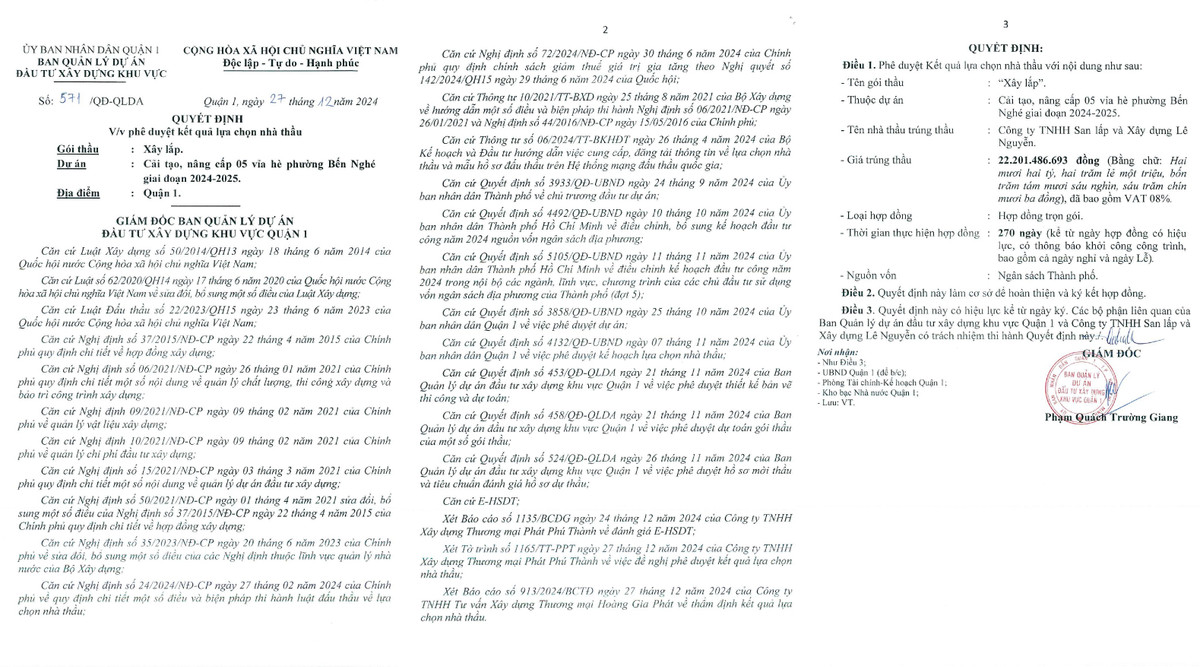 TP HCM: Công ty Lê Nguyễn 1 tháng trúng 3 gói thầu hơn 54 tỷ - Hình 2 TP HCM: Cong ty Le Nguyen 1 thang trung 3 goi thau hon 54 ty-Hinh-2