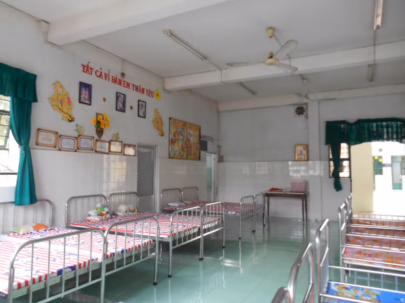 Bên trong phòng khoa Măng Non.