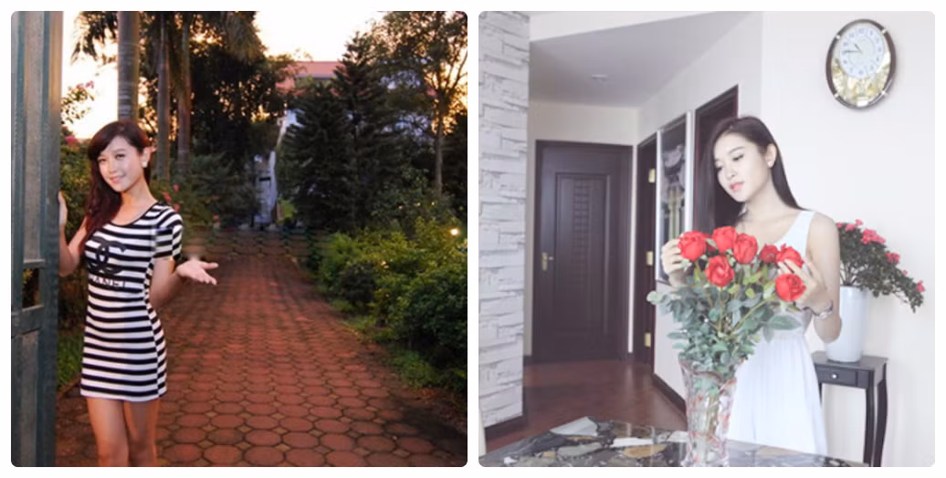 Tuy nhiên, dù ở không gian nào, Á hậu Huyền My cũng thể hiện sự yêu thích cỏ cây, thiên nhiên. Biệt thự của gia đình cô có sân vườn rộng rãi, trong khi căn hộ mới thiếu sân vườn nhưng được tô điểm bằng những chậu cảnh, lọ hoa... khiến không gian thêm sinh động, gần gũi.