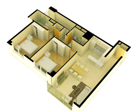 Cân nhắc nhu cầu để chọn căn hộ đáp ứng sinh hoạt (diện tích, bao nhiêu phòng ngủ, nhà vệ sinh…) mà không tạo gánh nặng tài chính. Những thông tin về diện tích, kết cấu, thiết kế hộ sẽ được thể hiện qua bản thiết kế do chủ đầu tư cung cấp.