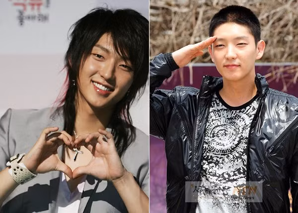 Trước khi thực hiện nghĩa vụ quân sự, những kiểu tóc dài cắt tỉa trau chuốt thường gắn liền với hình ảnh mỹ nam của Lee Jun Ki. Nam diễn viên dường như lột xác khi cắt đầu đinh.