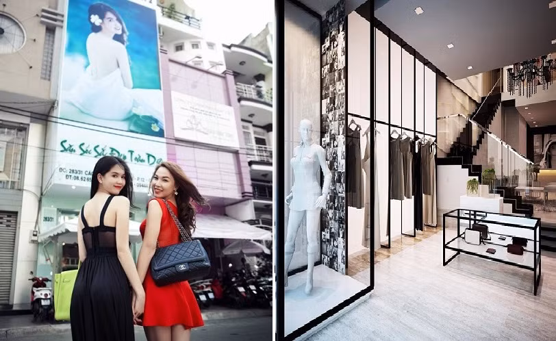 Cơ ngơi spa và cửa hàng thời trang của Ngọc Trinh tại TP HCM.