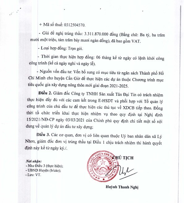 TP HCM: Cty Tân Đại Tín được chỉ định gói xây lắp tại Lý Nhơn - Hình 6 TP HCM: Cty Tan Dai Tin duoc chi dinh goi xay lap tai Ly Nhon-Hinh-6