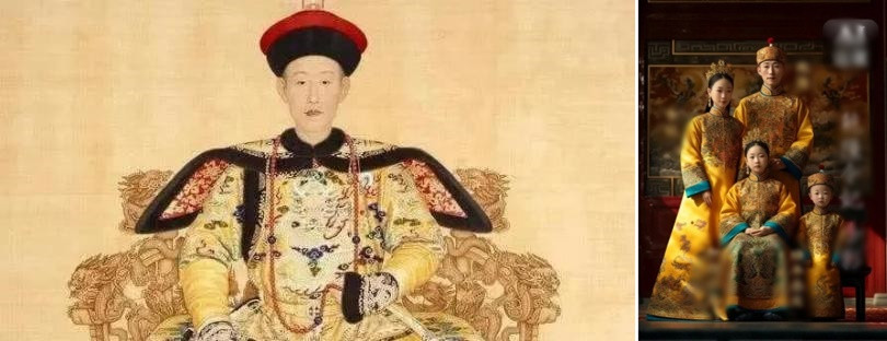 Bé trai trong ảnh phục dựng là hoàng tử Vĩnh Diễm (hoàng đế Gia Khánh của nhà Thanh sau này). Lệnh Ý Hoàng quý phi sinh hoàng tử Vĩnh Diễm vào ngày 13/11/1760.