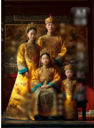 Thông qua tranh vẽ, các ghi chép lịch sử, các chuyên gia đã sử dụng trí tuệ nhân tạo (AI) để phục dựng chân dung hoàng đế Càn Long và Lệnh Ý Hoàng quý phi cùng một con gái và một con trai. Khi xem ảnh phục dựng, mọi người ấn tượng trước dung mạo tuấn tú, uy nghiêm của vua Càn Long.